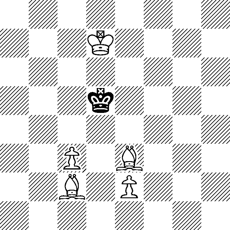 8/3K4/8/3k4/8/2P1B3/2B1P3/8
