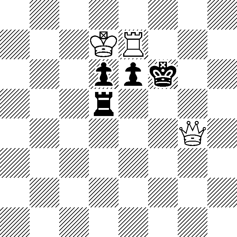 8/3KR3/3ppk2/3r4/6Q1/8/8/8