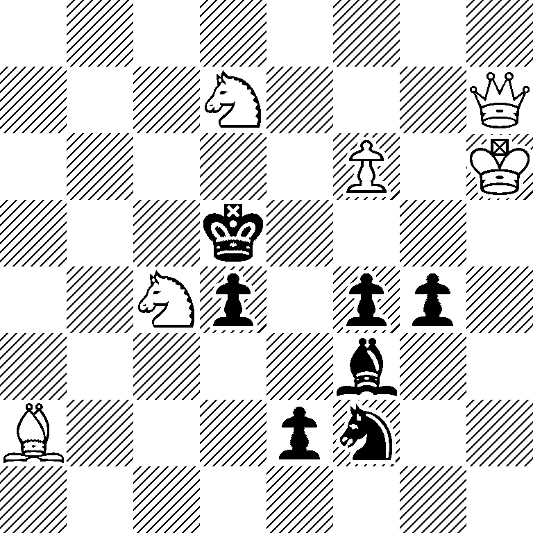 8/3N3Q/5P1K/3k4/2Np1pp1/5b2/B3pn2/8