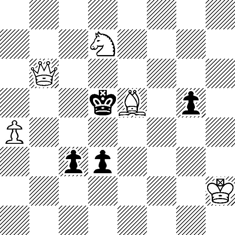 8/3N4/1Q6/3kB1p1/P7/2pp4/7K/8