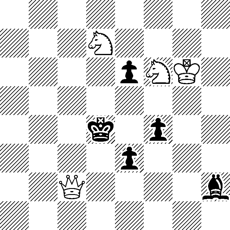 8/3N4/4pNK1/8/3k1p2/4p3/2Q4b/8