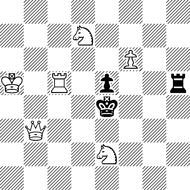 8/3N4/5P2/K1R1p2r/4k3/1Q6/4N3/8