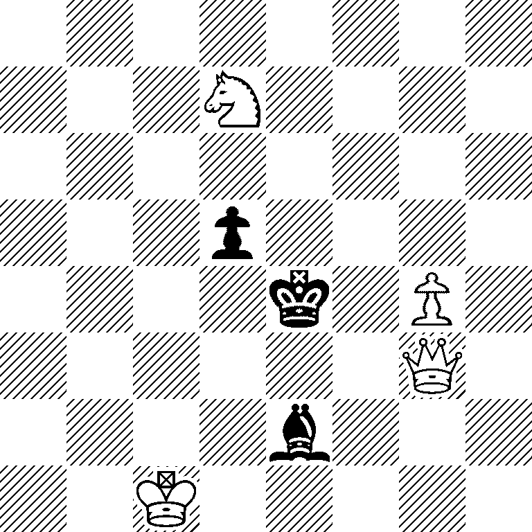 8/3N4/8/3p4/4k1P1/6Q1/4b3/2K5