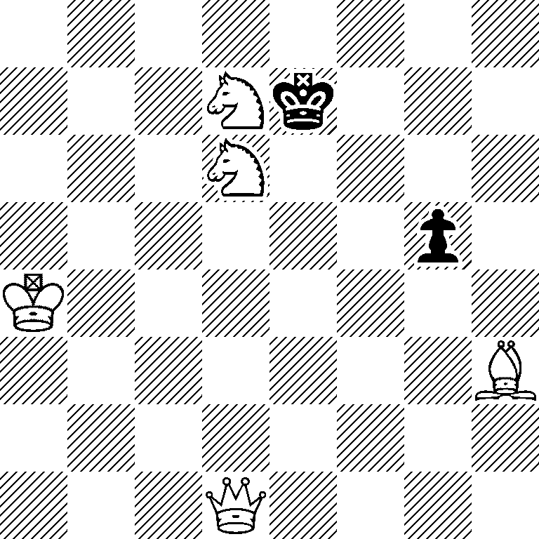 8/3Nk3/3N4/6p1/K7/7B/8/3Q4