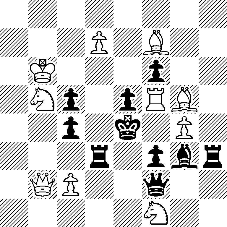 8/3P1B2/1K3p2/1Sp1pRB1/2p1k1P1/3r1pbr/1QP2q2/5S2