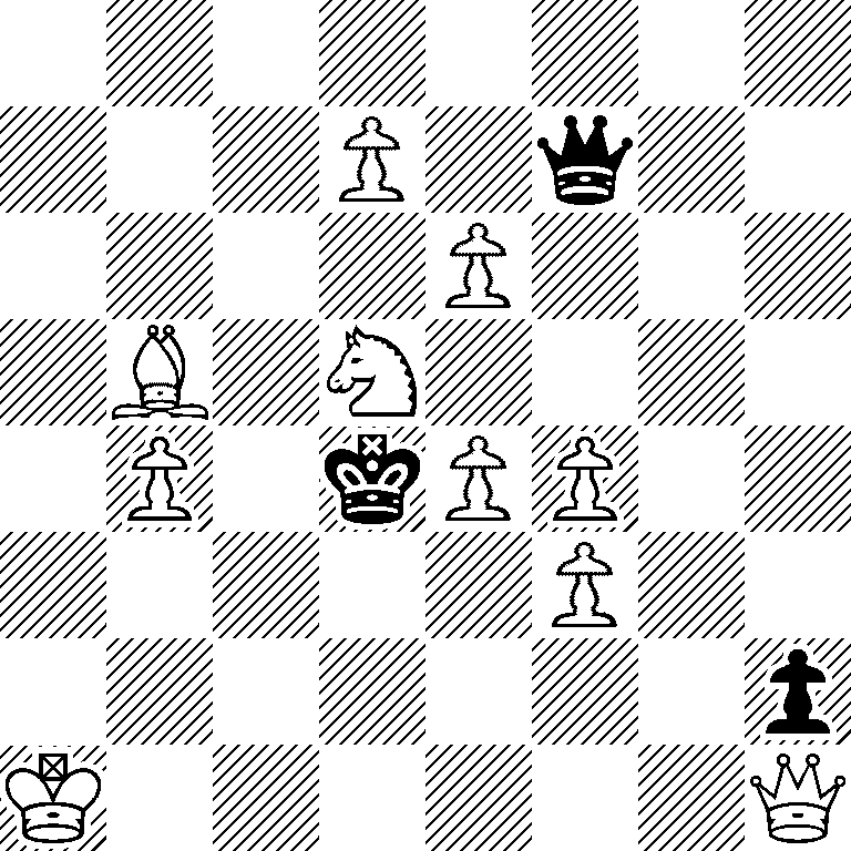 8/3P1q2/4P3/1B1S4/1P1kPP2/5P2/7p/K6Q