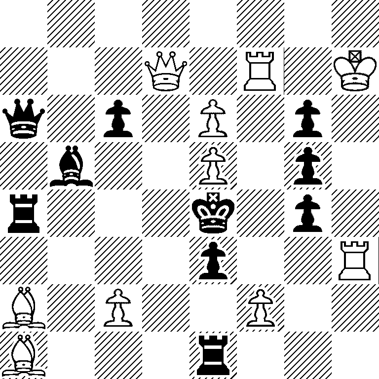 8/3Q1R1K/q1p1P1p1/1b2P1p1/r3k1p1/4p2R/B1P2P2/B3r3