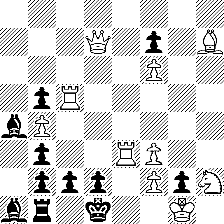 8/3Q1p1B/5P2/1pR5/bP6/1p2RP2/1ppp1PpN/br1k2K1