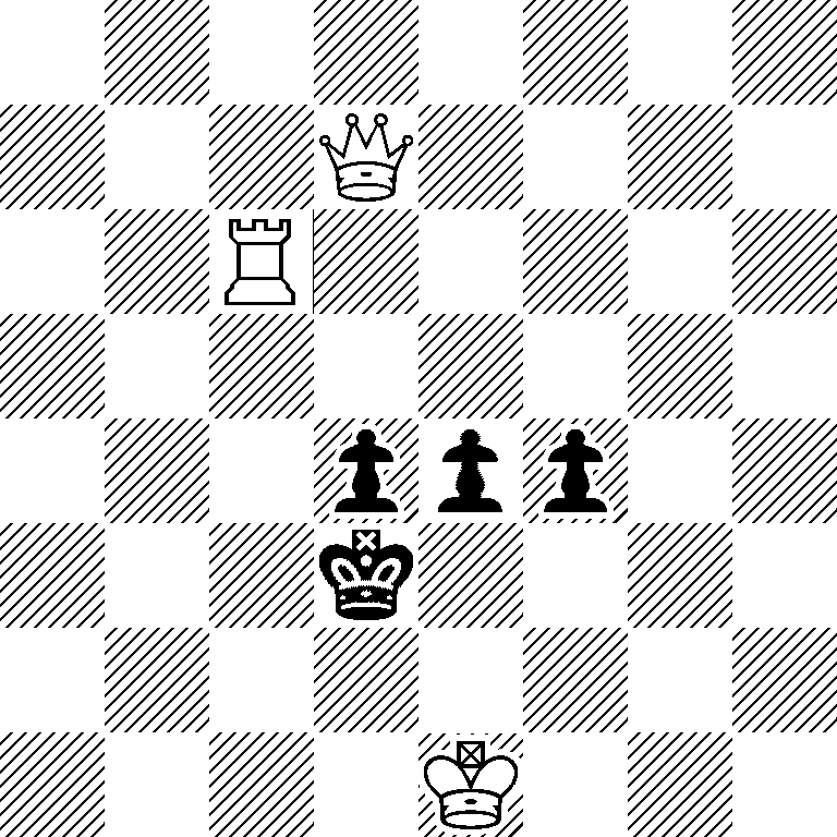 8/3Q4/2R5/8/3ppp2/3k4/8/4K3