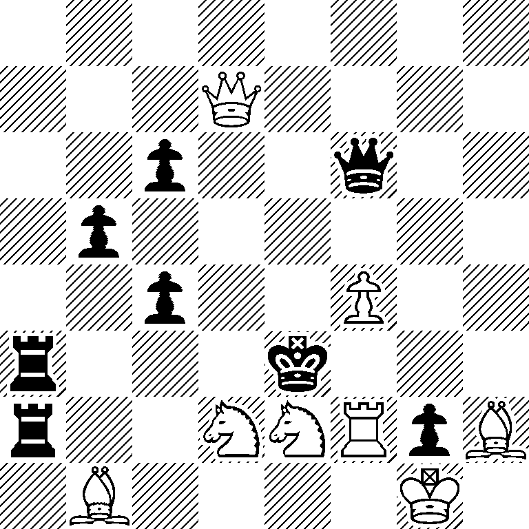 8/3Q4/2p2q2/1p6/2p2P2/r3k3/r2NNRpB/1B4K1