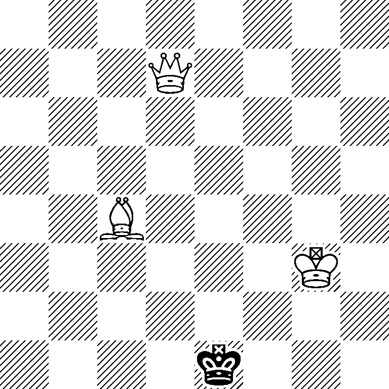 8/3Q4/8/8/2B5/6K1/8/4k3