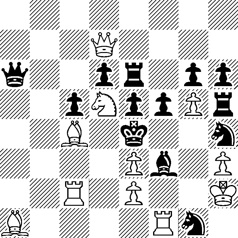 8/3Q4/q2pr1pp/2pNppPr/2B1k2n/4Pb1P/2R1P2K/B4Rn1