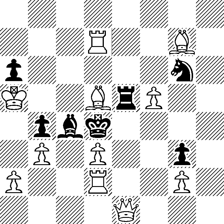 8/3R2B1/p5n1/K2BrP2/1pbk4/1P1P2p1/P2R2P1/4Q3