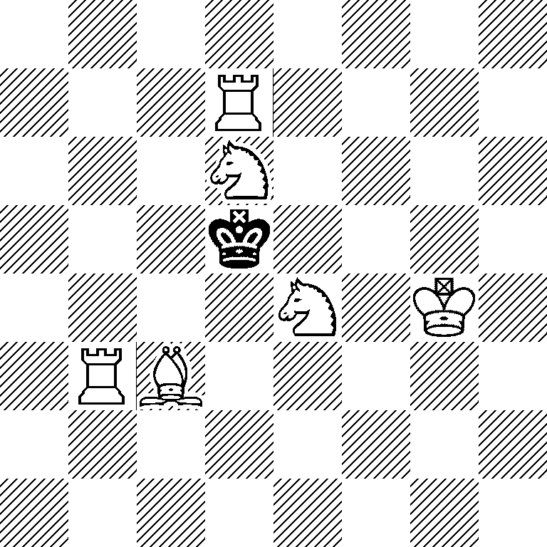 8/3R4/3N4/3k4/4N1K1/1RB5/8/8
