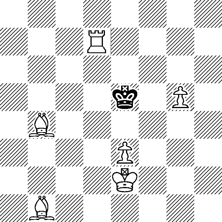 8/3R4/8/4k1P1/1B6/4P3/4K3/1B6