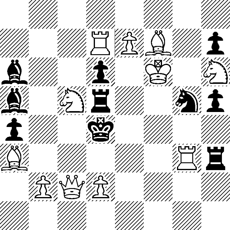 8/3RPB1p/b2p1K1N/b1Nr2np/p2k4/B5Rr/1PQP4/8