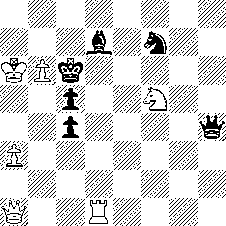 8/3b1n2/KPk5/2p2N2/2p4q/P7/8/Q2R4