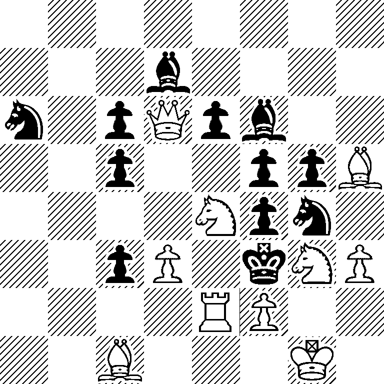 8/3b4/n1pQpb2/2p2ppB/4Npn1/2pP1kNP/4RP2/2B3K1