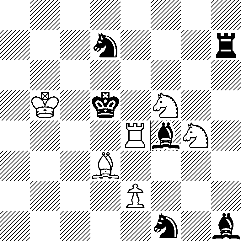 8/3n3r/8/1K1k1N2/4RbN1/3B4/4P3/5n1b