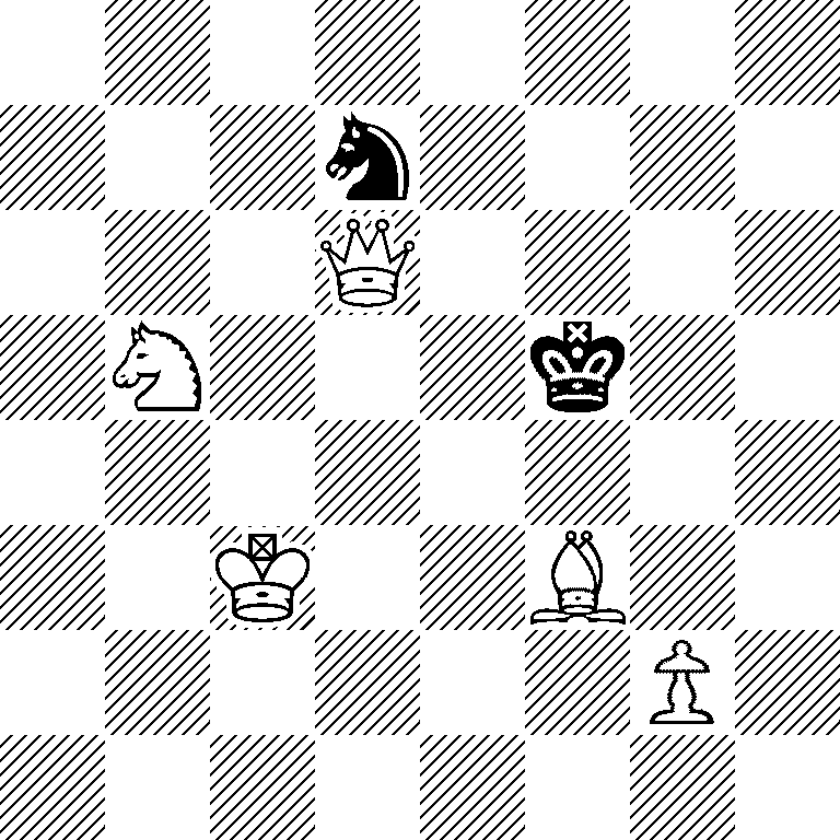 8/3n4/3Q4/1N3k2/8/2K2B2/6P1/8