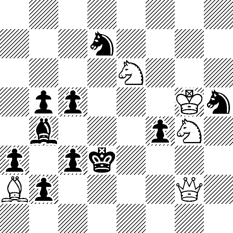 8/3n4/4N3/1pp3Kn/1b3pN1/p1pk4/Bp4Q1/8