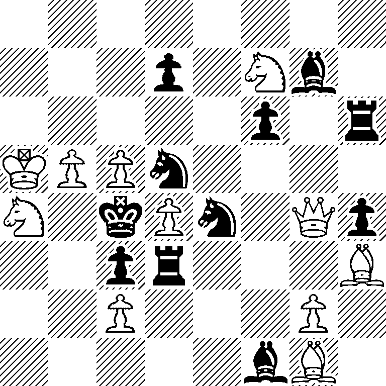 8/3p1Nb1/5p1r/KPPn4/N1kPn1Qp/2pr3B/2P3P1/5bB1