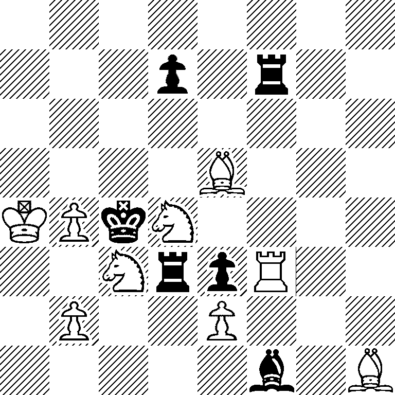 8/3p1r2/8/4B3/KPkN4/2NrpR2/1P2P3/5b1B