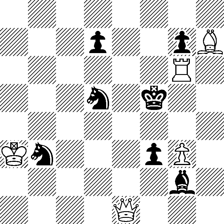 8/3p2pB/6R1/3n1k2/8/Kn3pP1/6b1/4Q3