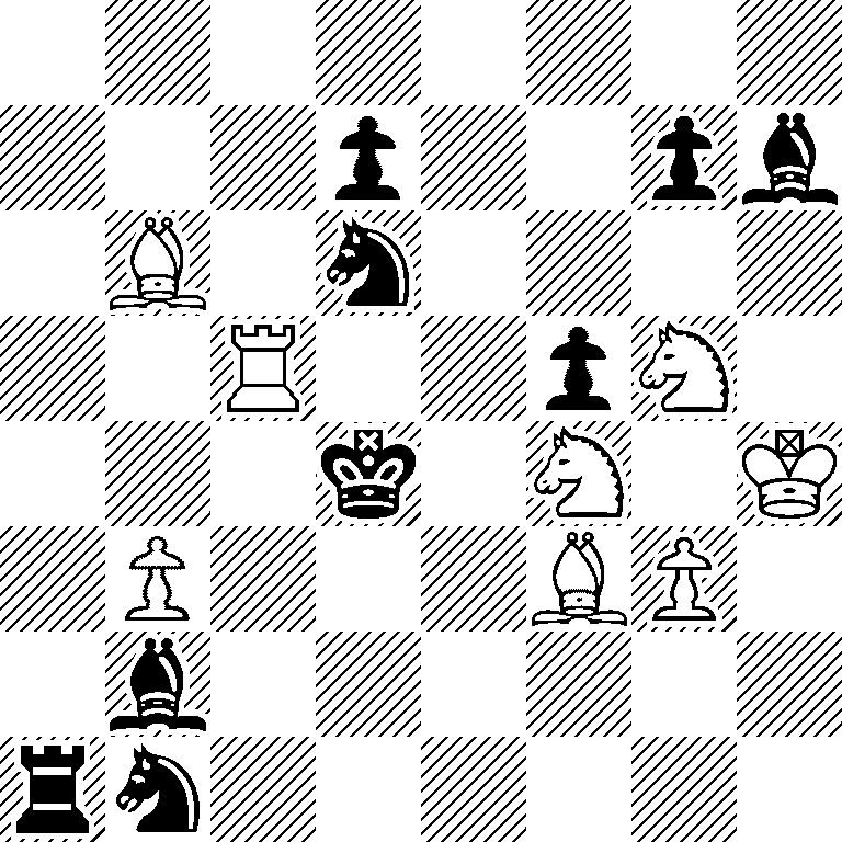 8/3p2pb/1B1n4/2R2pN1/3k1N1K/1P3BP1/1b6/rn6