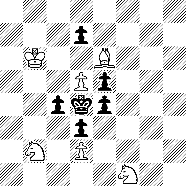 8/3p4/1K2B3/3Pp3/2pkp3/3p4/1N1P4/5N2