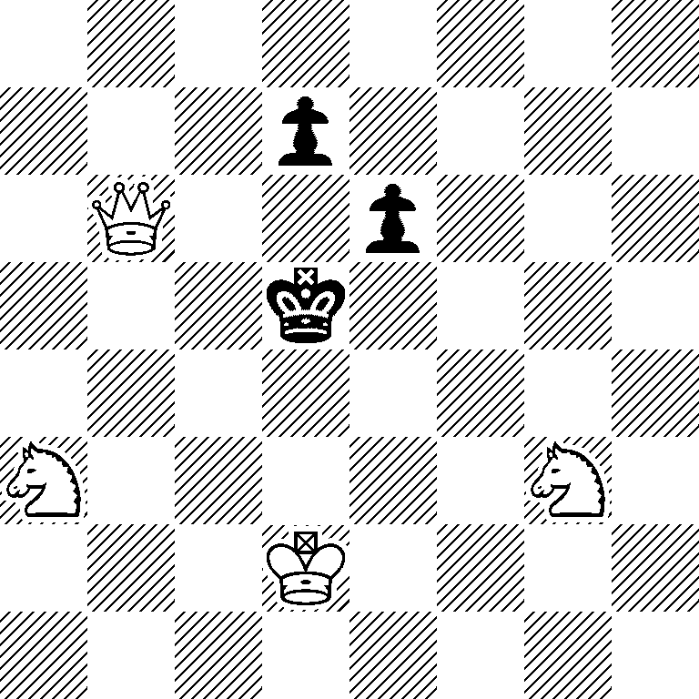 8/3p4/1Q2p3/3k4/8/N5N1/3K4/8