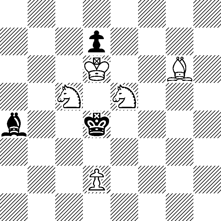 8/3p4/3K2B1/2N1N3/b2k4/8/3P4/8