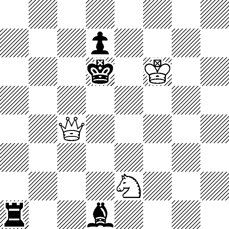 8/3p4/3k1K2/8/2Q5/8/4N3/r2b4