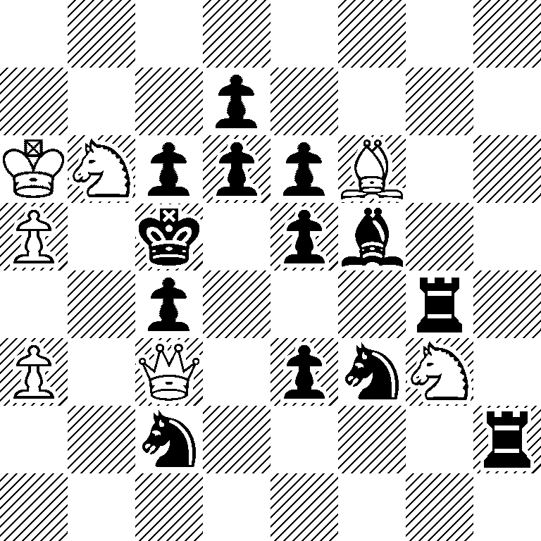 8/3p4/KNpppB2/P1k1pb2/2p3r1/P1Q1pnN1/2n4r/8