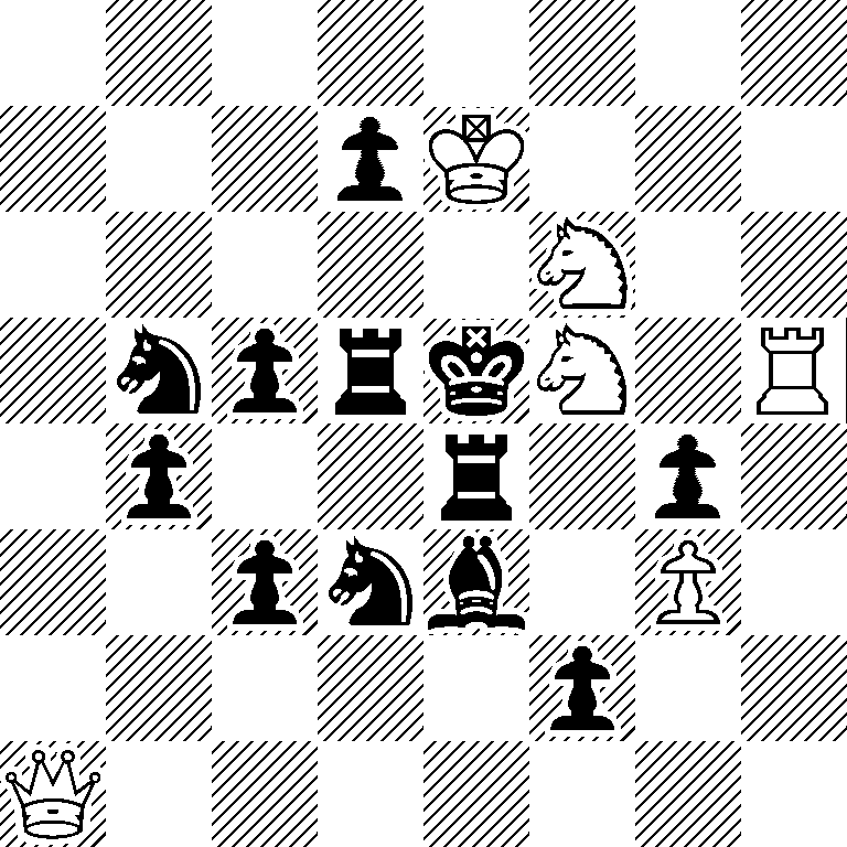8/3pK3/5N2/1nprkN1R/1p2r1p1/2pnb1P1/5p2/Q7