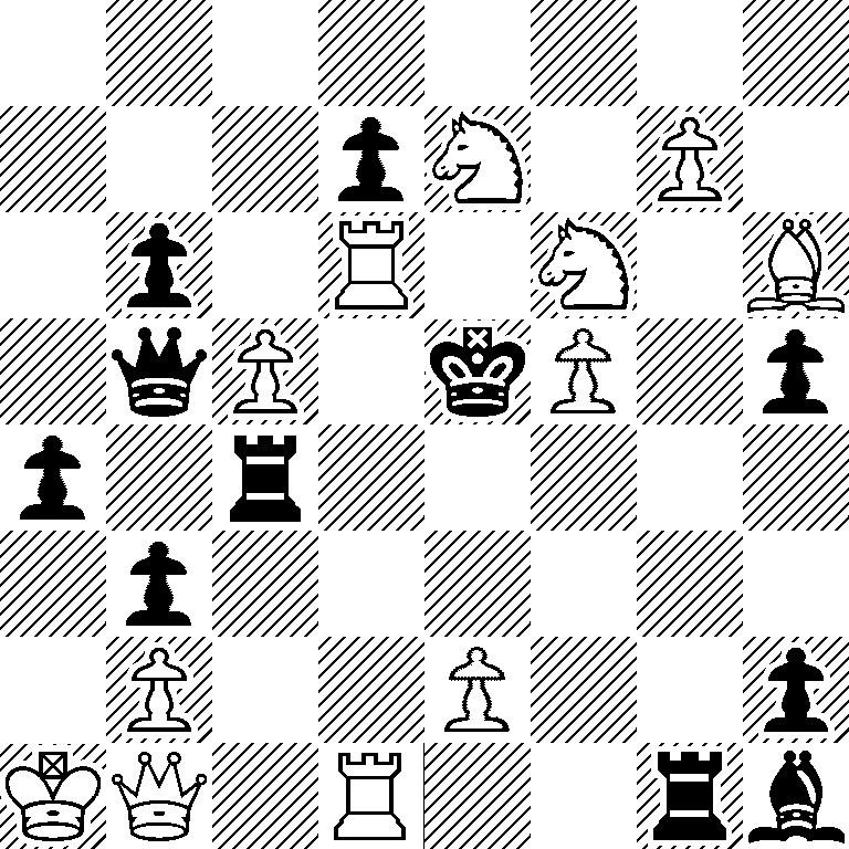 8/3pN1P1/1p1R1N1B/1qP1kP1p/p1r5/1p6/1P2P2p/KQ1R2rb