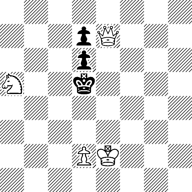 8/3pQ3/3p4/N2k4/8/8/3PK3/8