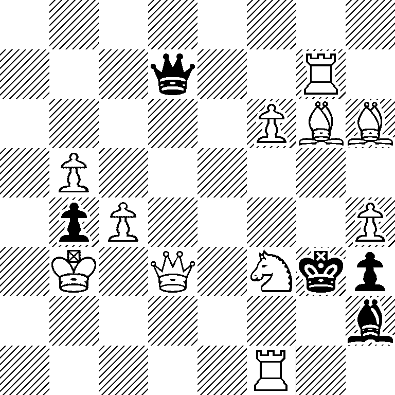 8/3q2R1/5PBB/1P6/1pP4P/1K1Q1Nkp/7b/5R2