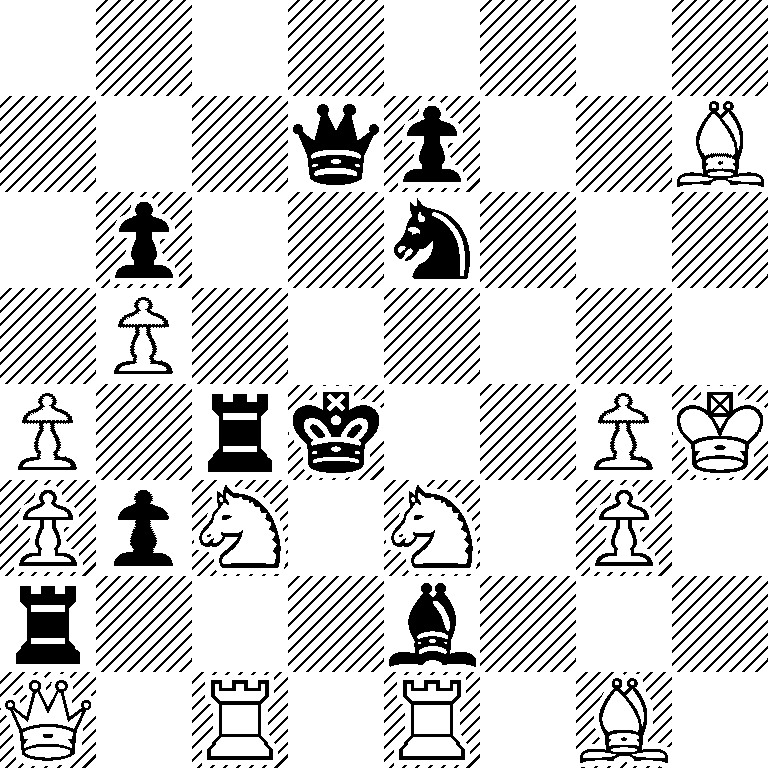8/3qp2B/1p2n3/1P6/P1rk2PK/PpN1N1P1/r3b3/Q1R1R1B1