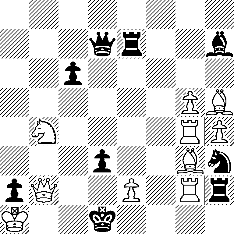 8/3qr2b/2p5/6PB/1N4RP/3p2Bn/pQ2P1Rr/K2k4