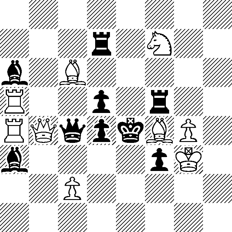 8/3r1N2/b1B5/R2p1r2/RQqpkBP1/b4pK1/2P5/8