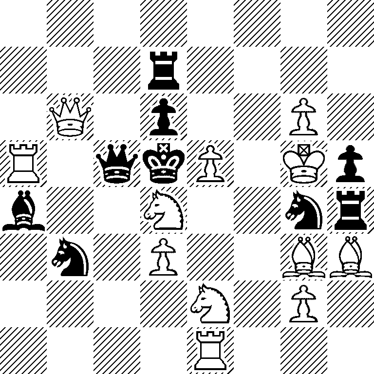 8/3r4/1Q1p2P1/R1qkP1Kp/b2N2nr/1n1P2BB/4N1P1/4R3