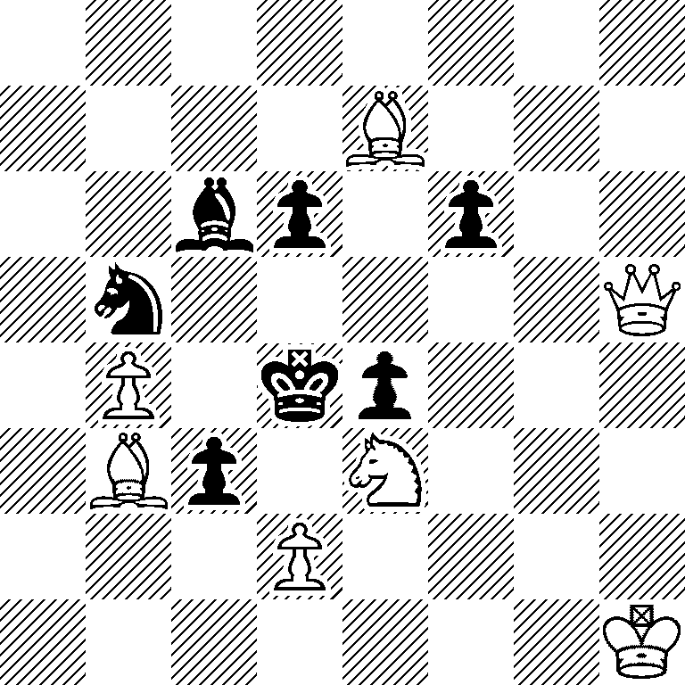 8/4B3/2bp1p2/1n5Q/1P1kp3/1Bp1N3/3P4/7K