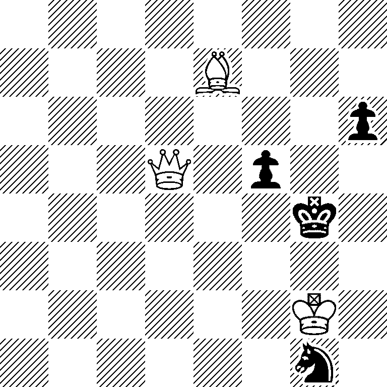 8/4B3/7p/3Q1p2/6k1/8/6K1/6n1