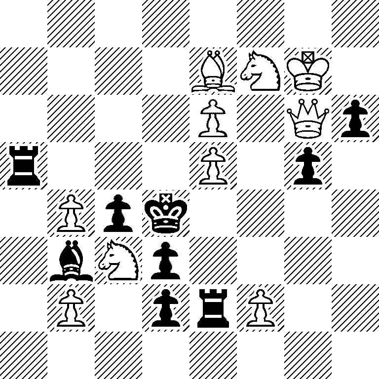 8/4BNK1/4P1Qp/r3P1p1/1Ppk4/1bNp4/1P1prP2/8