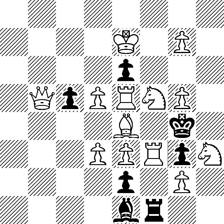 8/4K1P1/4p3/1QpPRNP1/4B1k1/3PPRpN/4p1P1/4br2