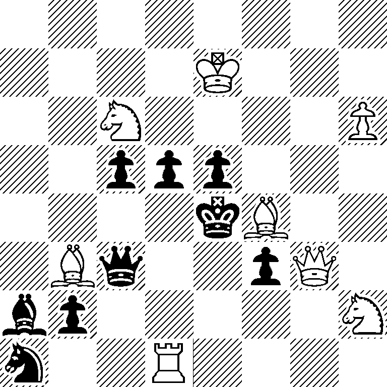 8/4K3/2N4P/2ppp3/4kB2/1Bq2pQ1/bp5N/n2R4