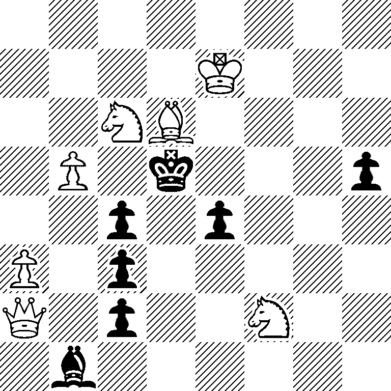 8/4K3/2NB4/1P1k3p/2p1p3/P1p5/Q1p2N2/1b6