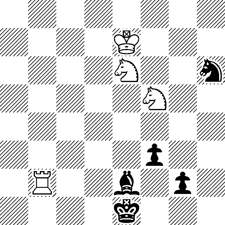 8/4K3/4N2n/5N2/8/5p2/1R2b1p1/4k3