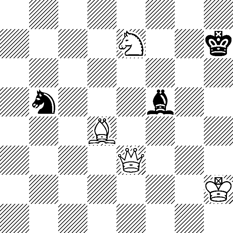 8/4N2k/8/1n3b2/3B4/4Q3/7K/8